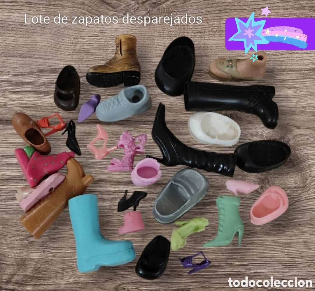 Vestidos Mu&ntilde;ecas Espa&ntilde;olas: :::: A03 - Lote de zapatos desparejados