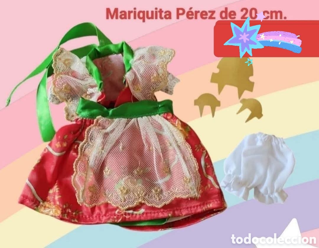 Vestidos Mu&ntilde;ecas Espa&ntilde;olas: :::: AA25 - CONJUNTO FALLERA DE MARIQUITA PEREZ DE 20 CM.