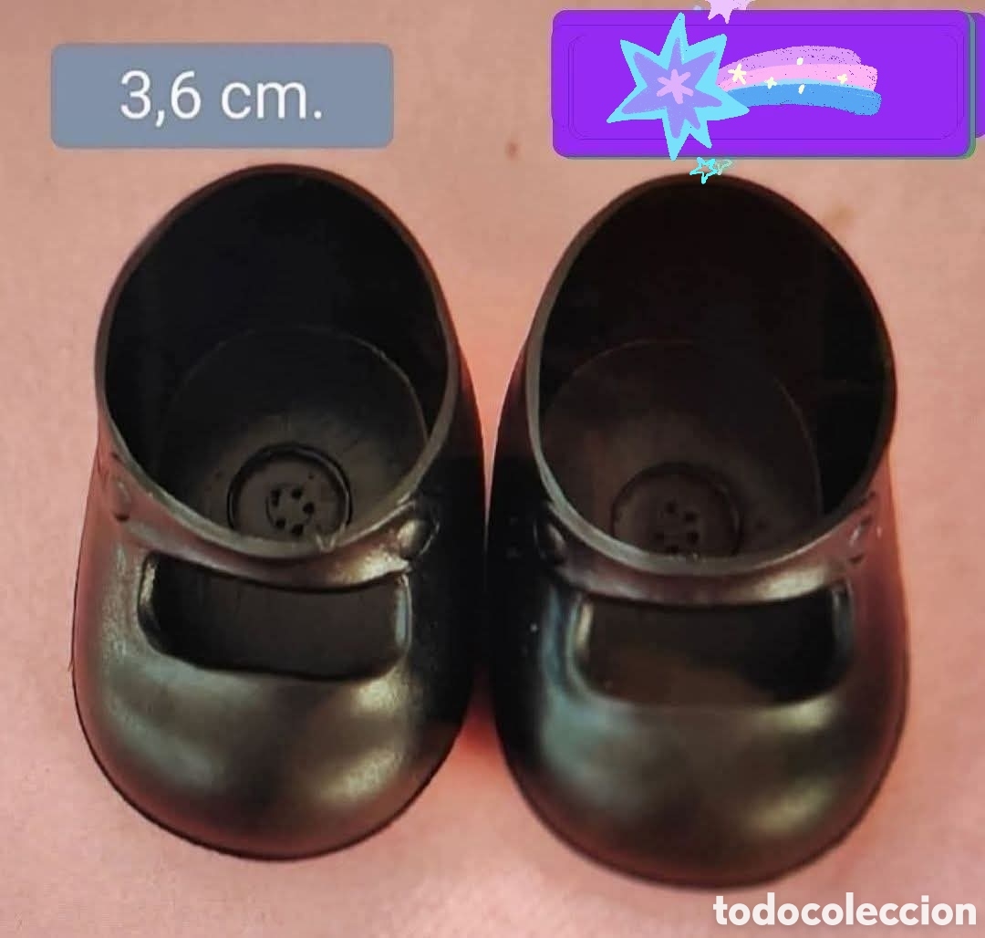 Vestidos Mu&ntilde;ecas Espa&ntilde;olas: :::: EN08 - ZAPATITOS NEGROS PEQUE&Ntilde;OS