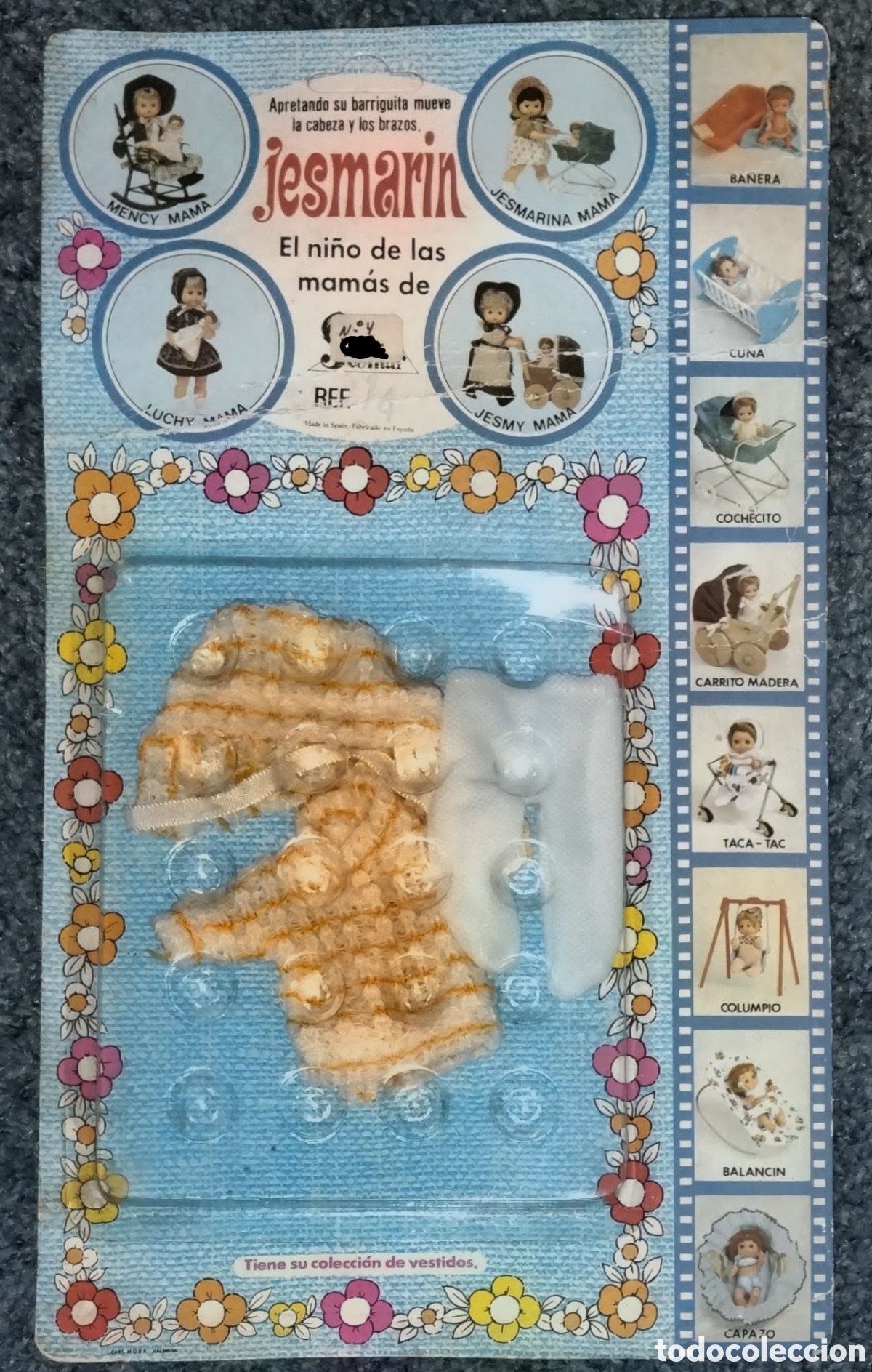 Vestidos mu&ntilde;ecas espa&ntilde;olas: BLISTER vestidito VINTAGE de JESMARIN de JESMAR precintado de origen SIN ESTRENAR