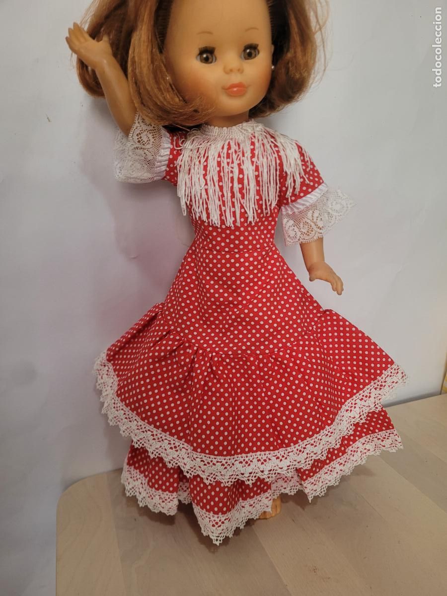 Vestidos mu&ntilde;ecas espa&ntilde;olas: Vestido Flamenca Gitana para mu&ntilde;eca Nancy Rojo