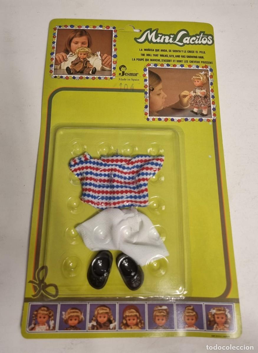 Vestidos mu&ntilde;ecas espa&ntilde;olas: JESMAR 104- MINILACITOS BLISTER PANTAL&Oacute;N, CAMISETA Y ZAPATOS, NUEVO