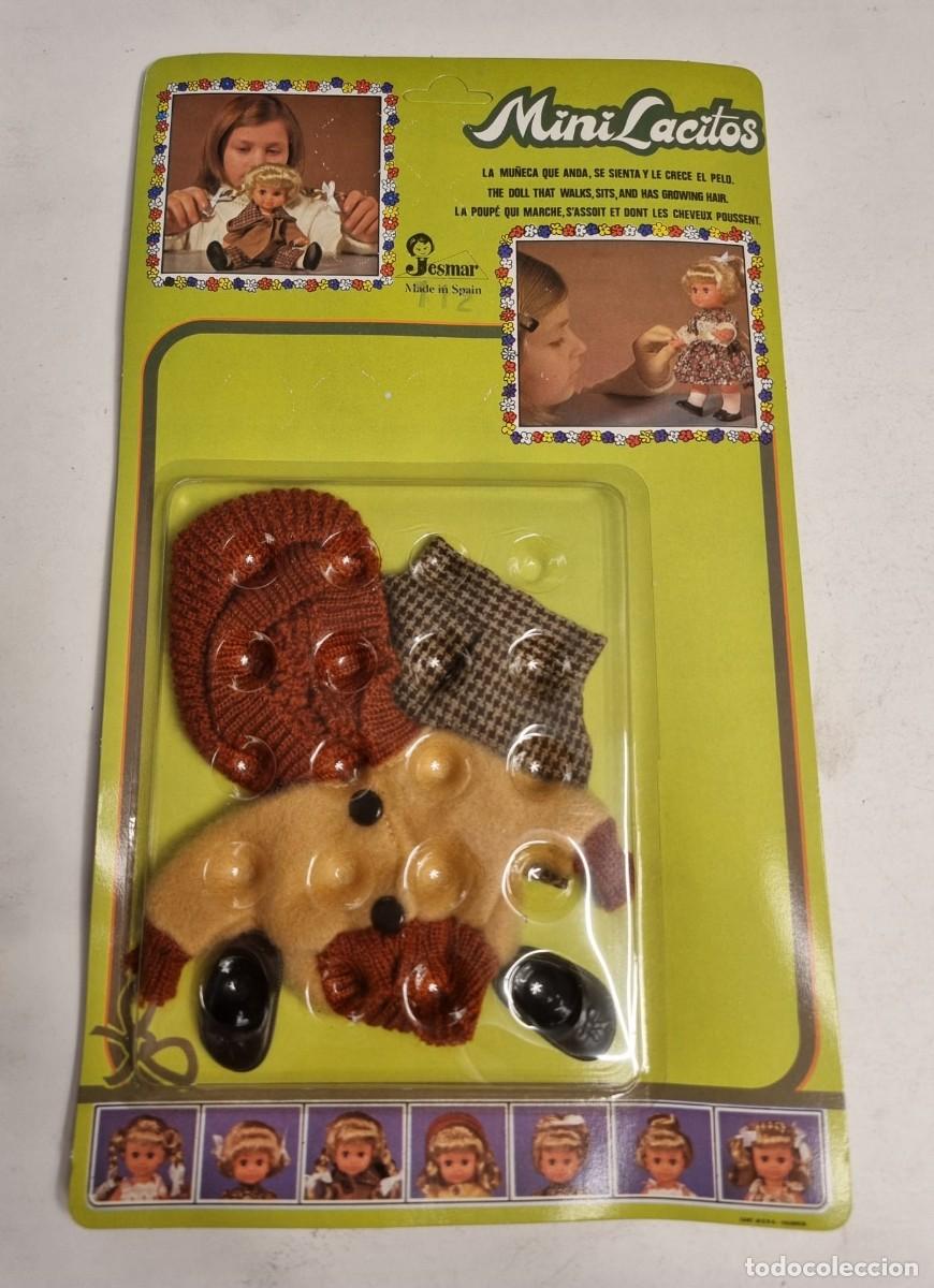 Vestidos mu&ntilde;ecas espa&ntilde;olas: JESMAR 112- MINILACITOS BLISTER TRAJE OTO&Ntilde;O, NUEVO