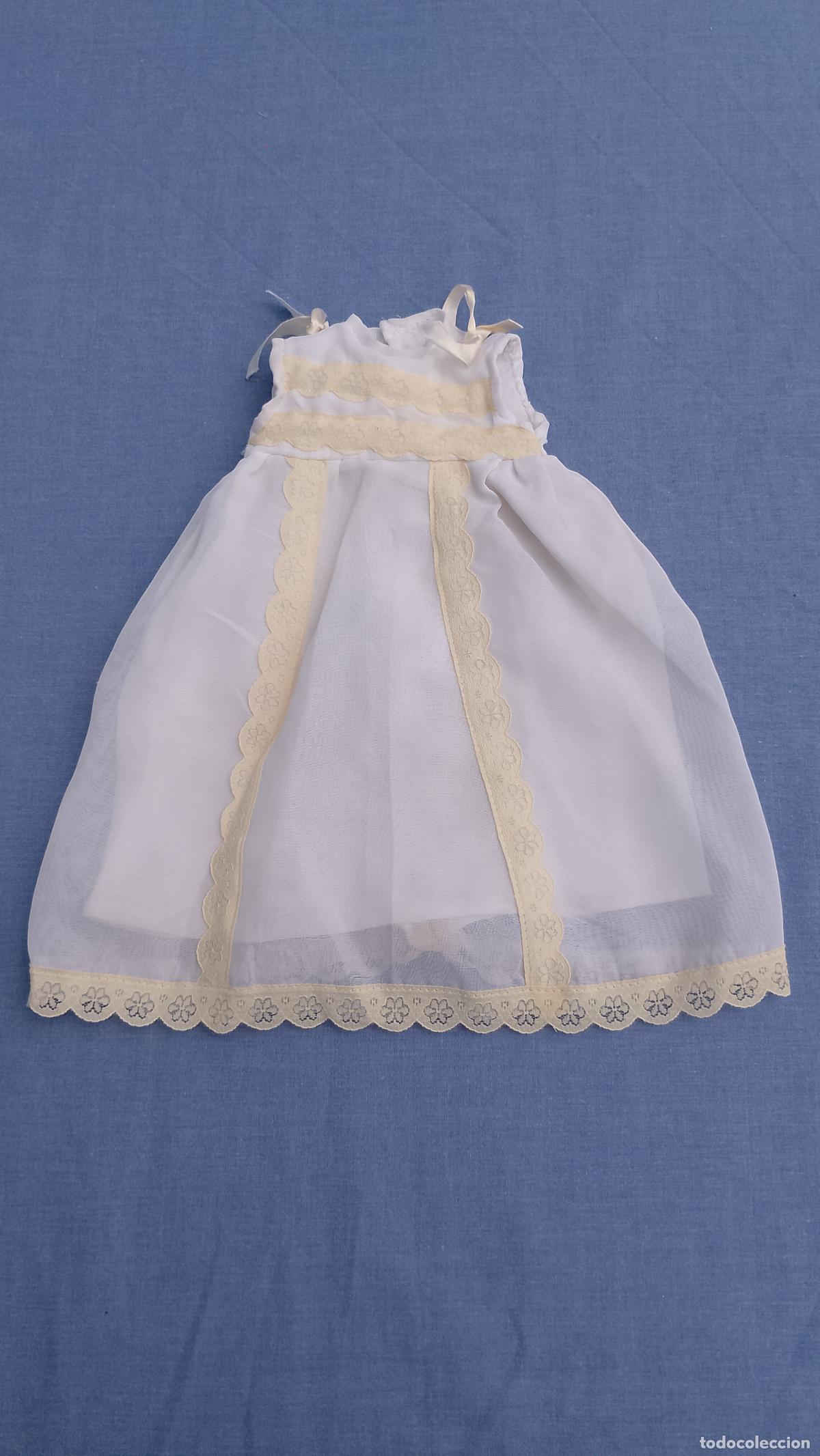 Vestidos mu&ntilde;ecas espa&ntilde;olas: Antiguo fald&oacute;n original del Equipo Bautizo de mu&ntilde;eco Baby Mocosete de Toyse