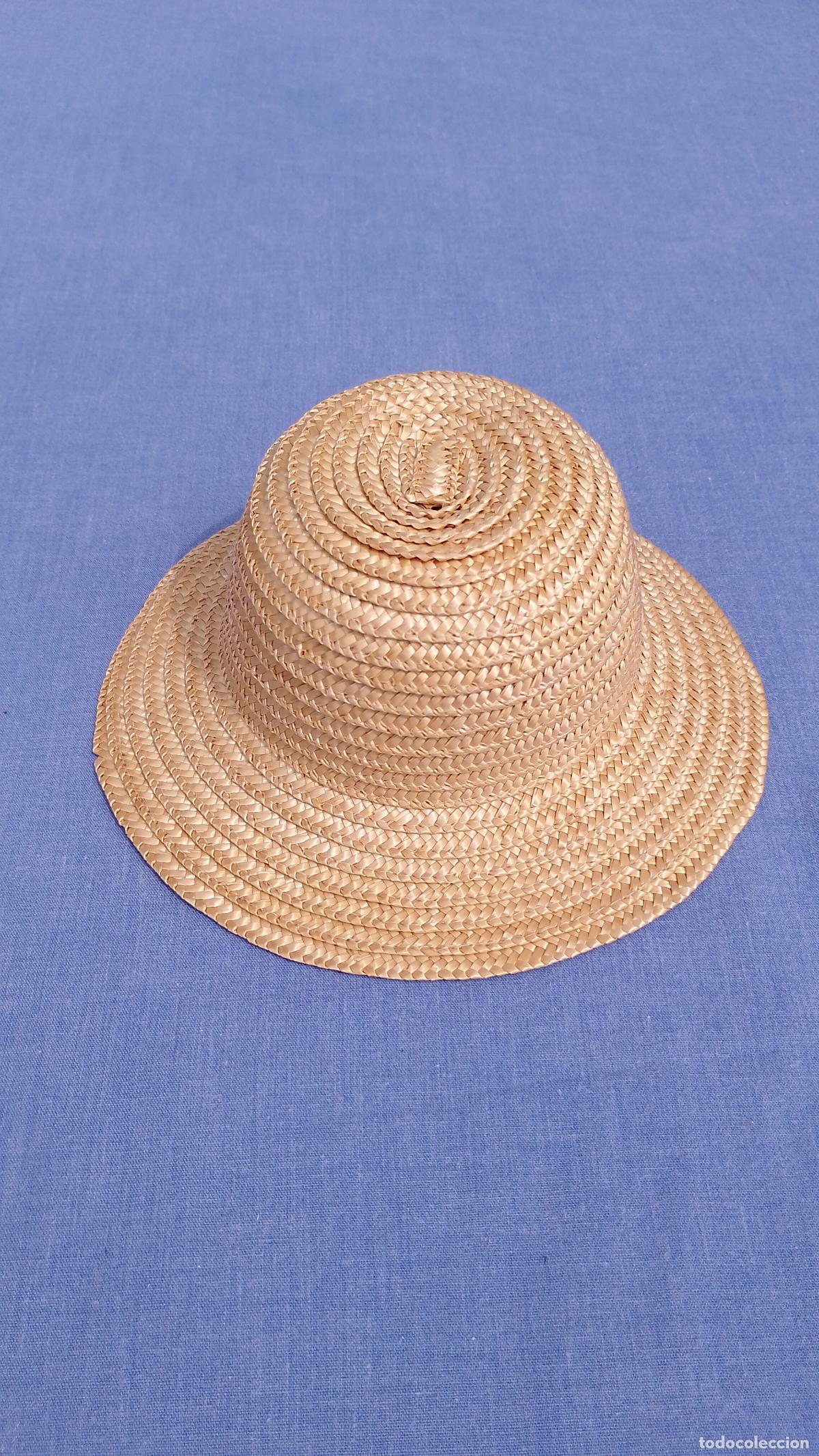 Vestidos mu&ntilde;ecas espa&ntilde;olas: Antiguo sombrero de paja para mu&ntilde;ecas, v&aacute;lido para Mariquita P&eacute;rez