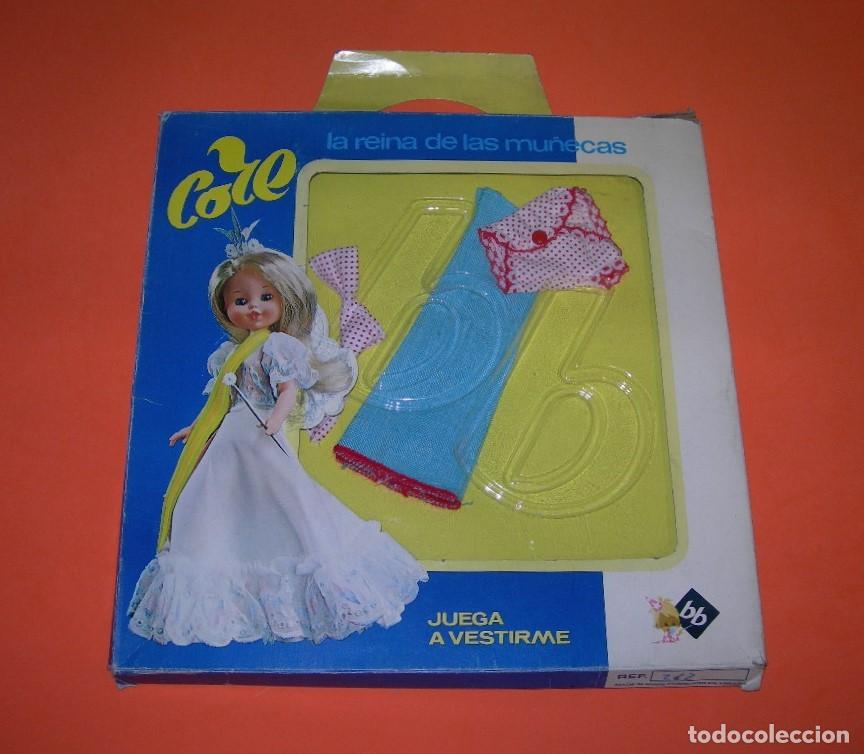 Vestidos mu&ntilde;ecas espa&ntilde;olas: TRAJE / CONJUNTO AL CAMPO VARIANTE DE LA MU&Ntilde;ECA CORE - SIN USO EN CAJA ORIGINAL - BB / B.B. A&Ntilde;OS 70