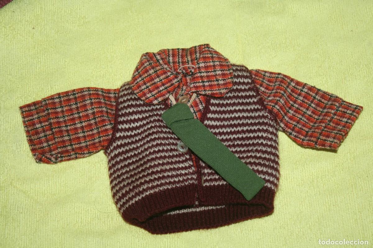 Vestidos mu&ntilde;ecas espa&ntilde;olas: conjunto chaleco corbata y camisa mu&ntilde;eco mocosete toyse original