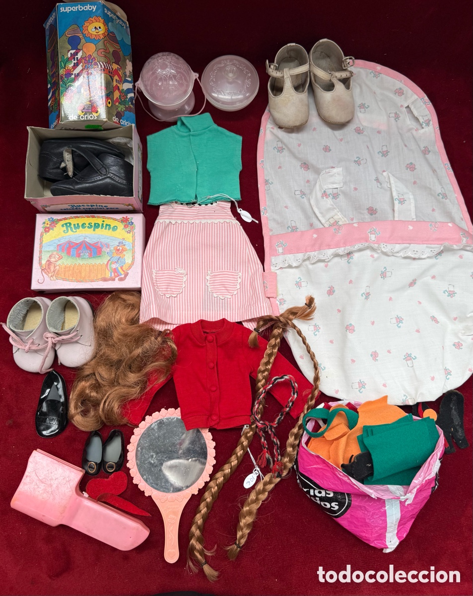 Vestidos mu&ntilde;ecas espa&ntilde;olas: Gran lote de accesorios de mu&ntilde;ecas,ropa,Zapatos,etc