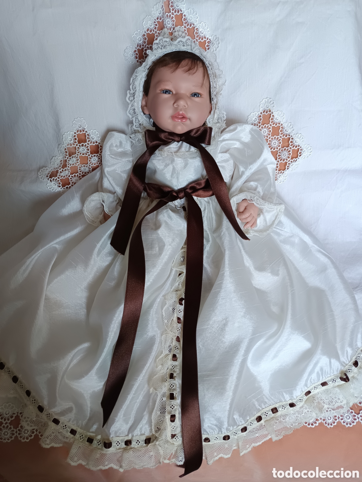 Vestidos mu&ntilde;ecas espa&ntilde;olas: Precioso conjunto de ceremonia para mu&ntilde;eca reborn