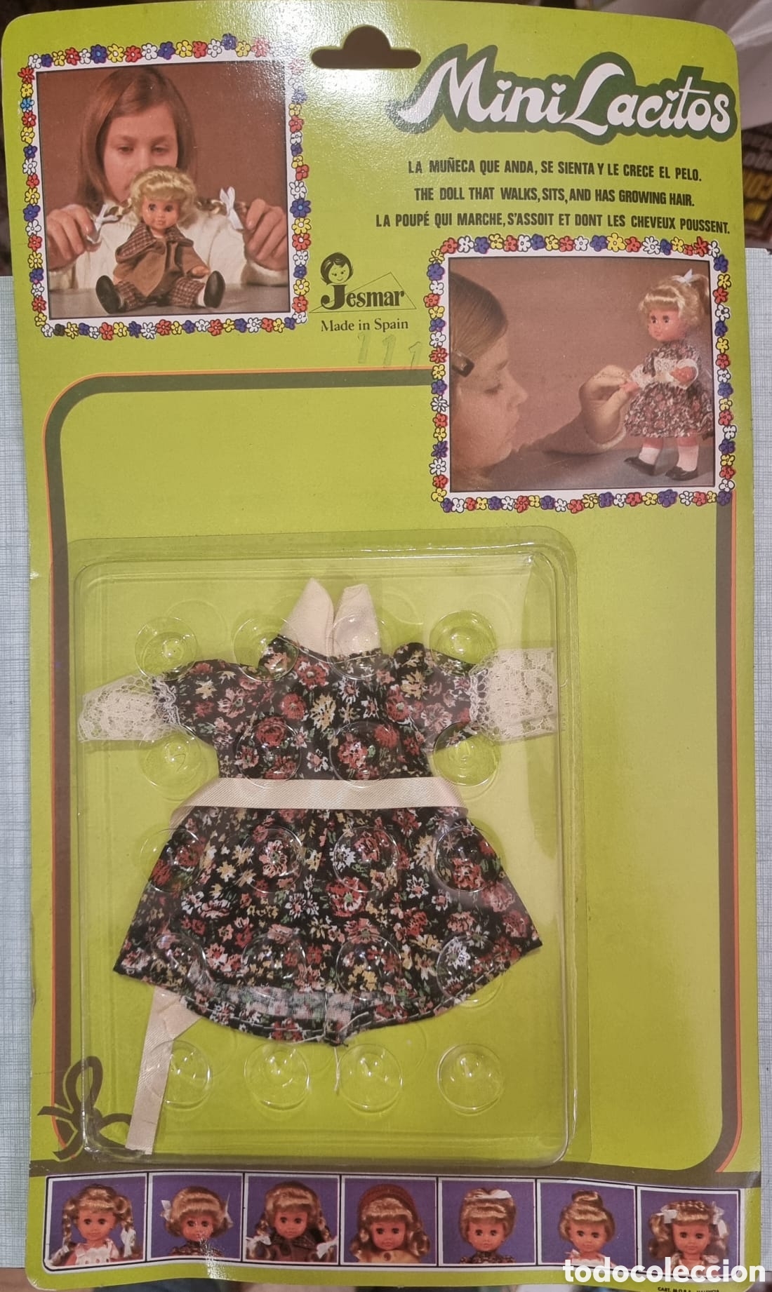 Vestidos mu&ntilde;ecas espa&ntilde;olas: Jesmar vestido mini lacitos bl&iacute;ster original ved foto