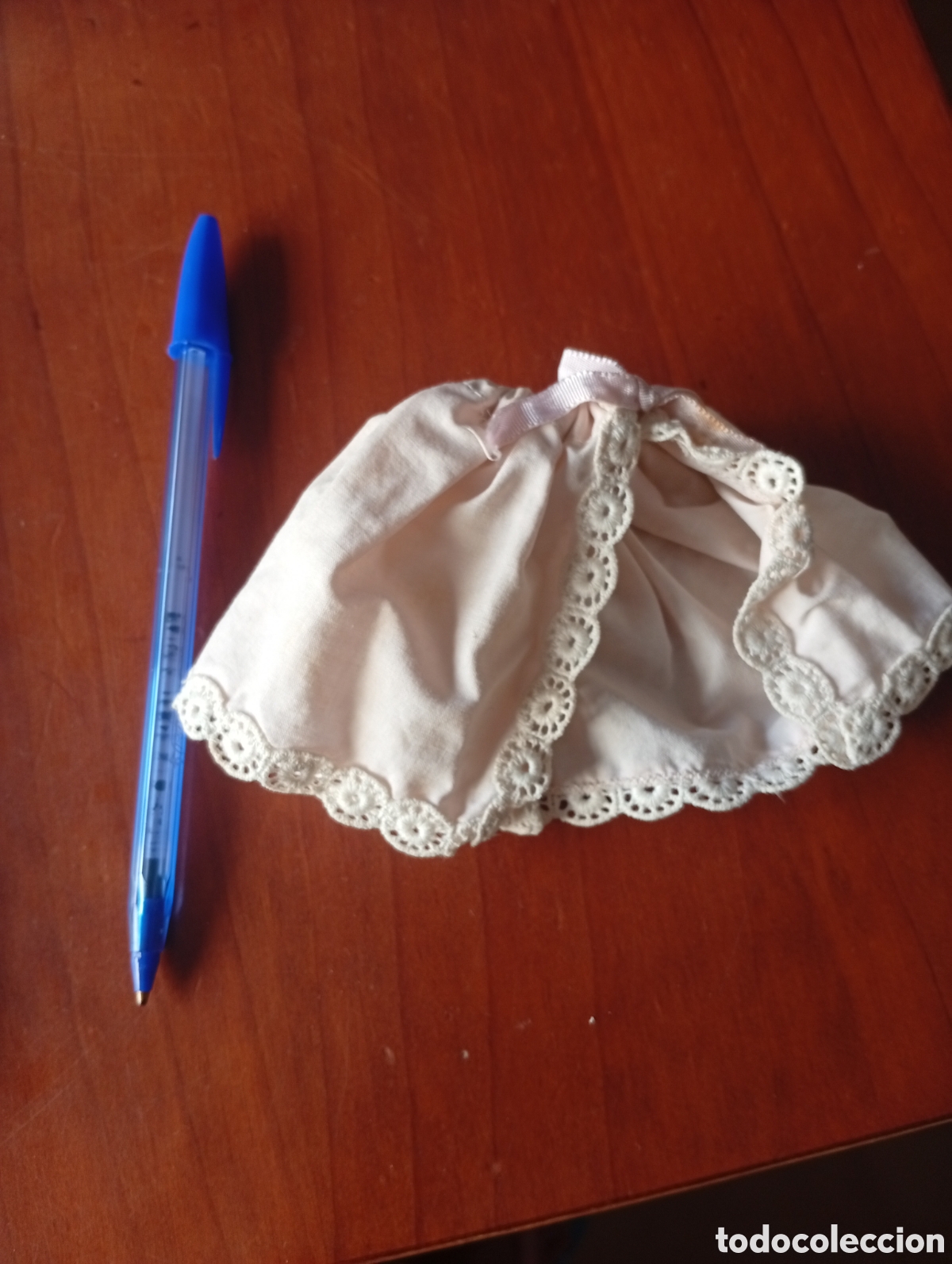 Vestidos mu&ntilde;ecas espa&ntilde;olas: VESTIDO A&Ntilde;OS 70 - 80 FALDON FALDA ENAGUA MU&Ntilde;ECA MU&Ntilde;ECO BARRIGUITAS LAZO ROSA