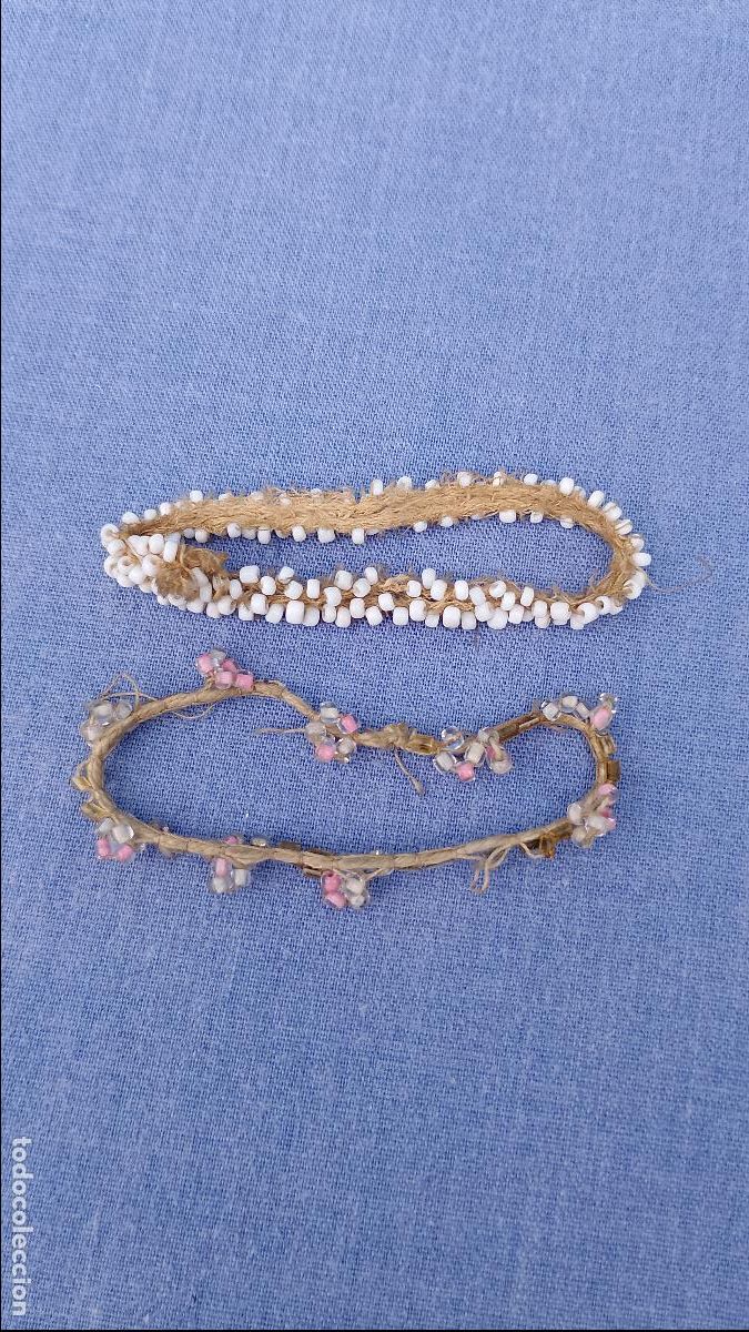 Vestidos mu&ntilde;ecas espa&ntilde;olas: Lote dos antiguas pulseras de mu&ntilde;ecas de los a&ntilde;os 60