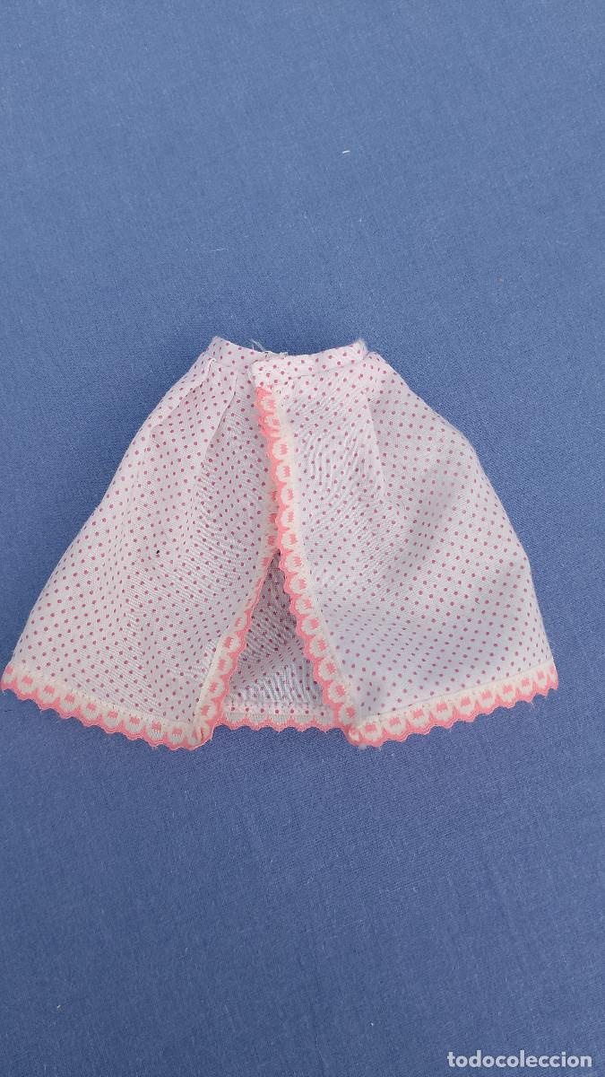 Vestidos mu&ntilde;ecas espa&ntilde;olas: Antiguo fald&oacute;n de lunares original de mu&ntilde;eca Baby Mocosina de Toyse