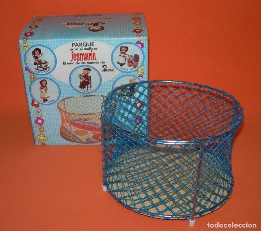 Vestidos mu&ntilde;ecas espa&ntilde;olas: ANTIGUO PARQUE DE JUEGOS DEL MU&Ntilde;ECO JESMARIN EN CAJA ORIGINAL - VARIANTE EN AZUL - JESMAR A&Ntilde;OS 70 -