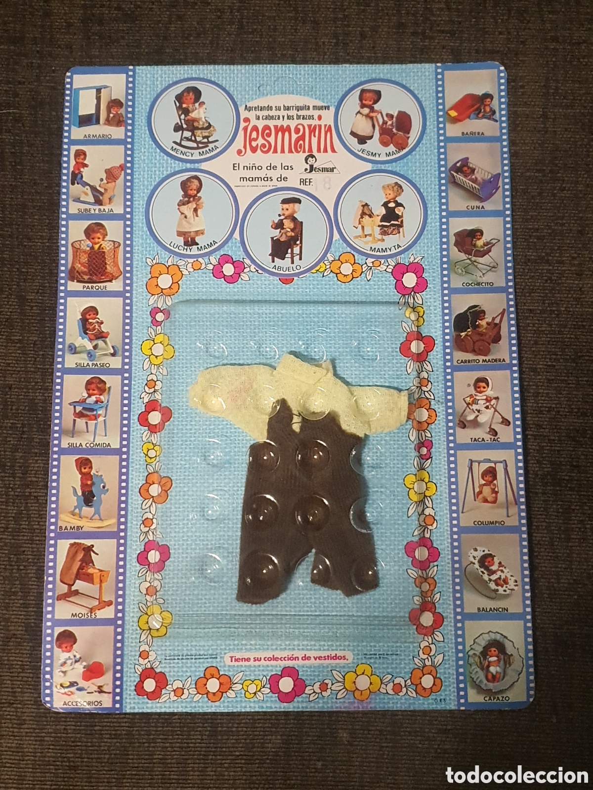 Vestidos mu&ntilde;ecas espa&ntilde;olas: Conjunto ropa mu&ntilde;ecos Jesmarin nuevo en su blister a&ntilde;os 70