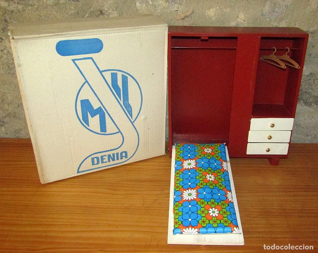 Vestidos mu&ntilde;ecas espa&ntilde;olas: ANTIGUO ARMARIO CUNA DE JUGUETES LLOBET (DENIA) - NUEVO Y EN SU CAJA ORIGINAL - A&Ntilde;OS 70