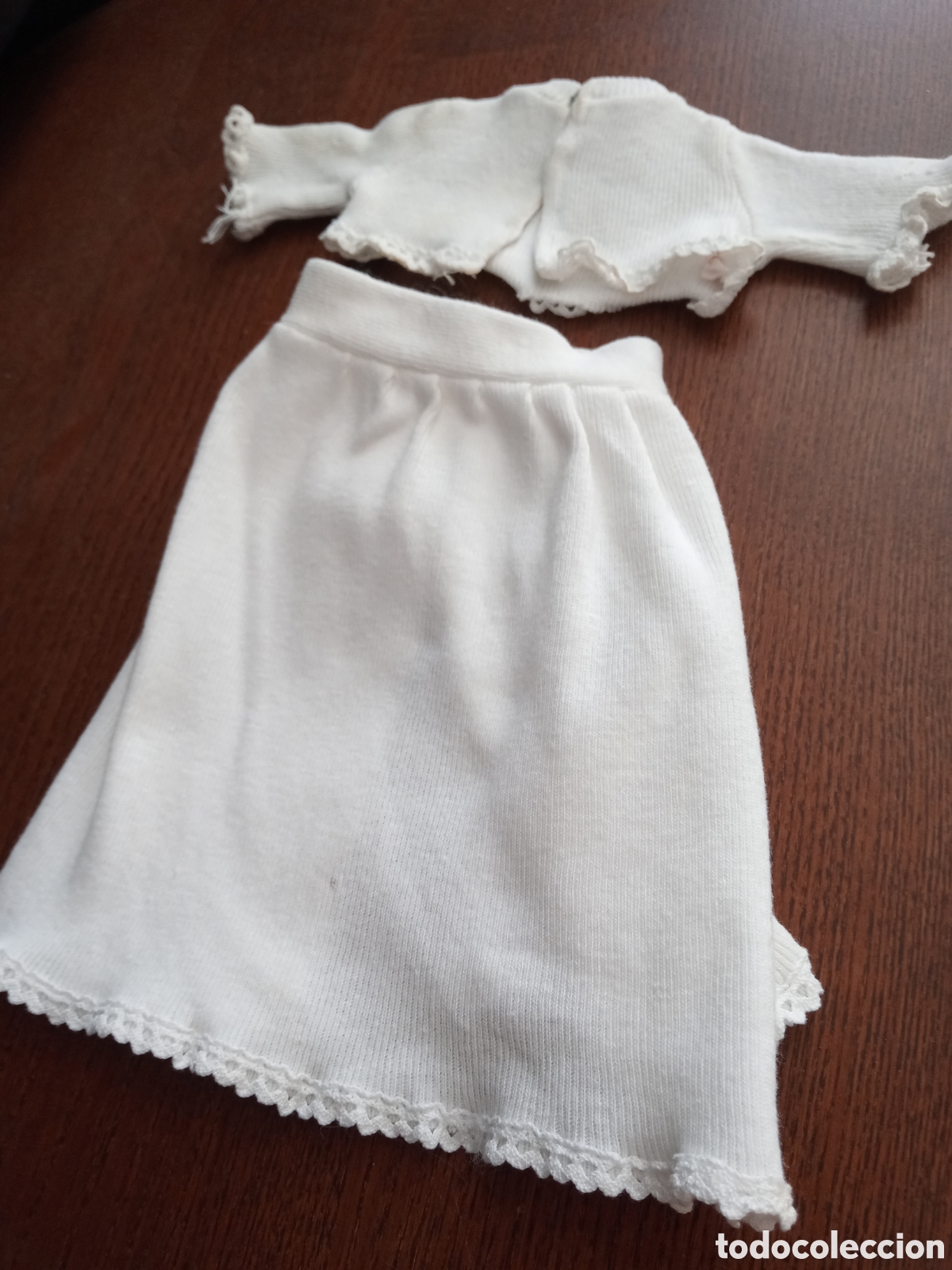 Vestidos mu&ntilde;ecas espa&ntilde;olas: Baby Mocosete. Conjunto Piquitos