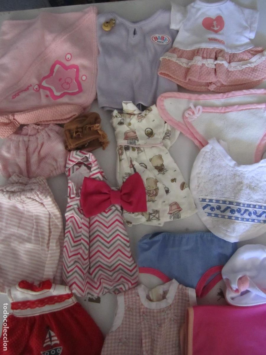 Vestidos mu&ntilde;ecas espa&ntilde;olas: lote ropa mu&ntilde;ecas nenuco varios baby born
