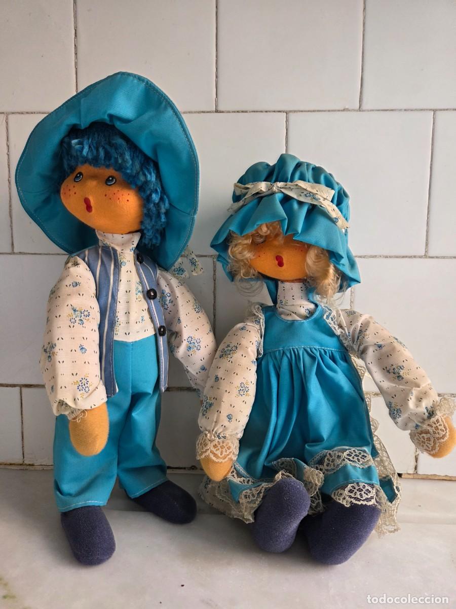 Vestidos mu&ntilde;ecas espa&ntilde;olas: mu&ntilde;ecos de trapo vintage estilo Holly Hobbie o Sunbonnet Sue