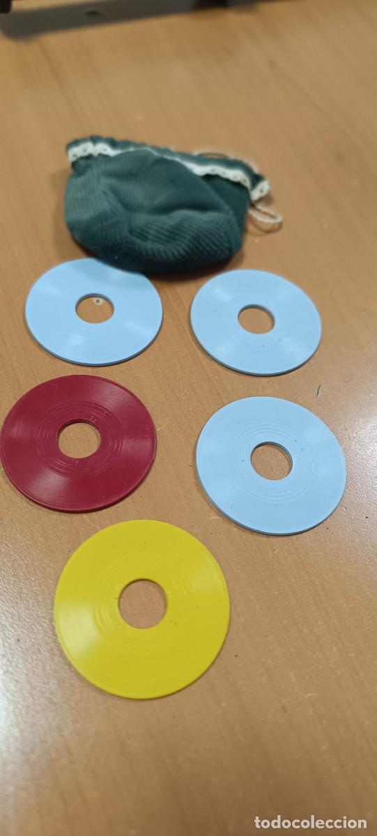 Vestidos mu&ntilde;ecas espa&ntilde;olas: LOTE DE DISCOS DE MU&Ntilde;ECA MENCY MAMA DE JESMARIN, CON BOLSITO, CUENTOS BLANCANIEVES Y CANCIONES ETC..