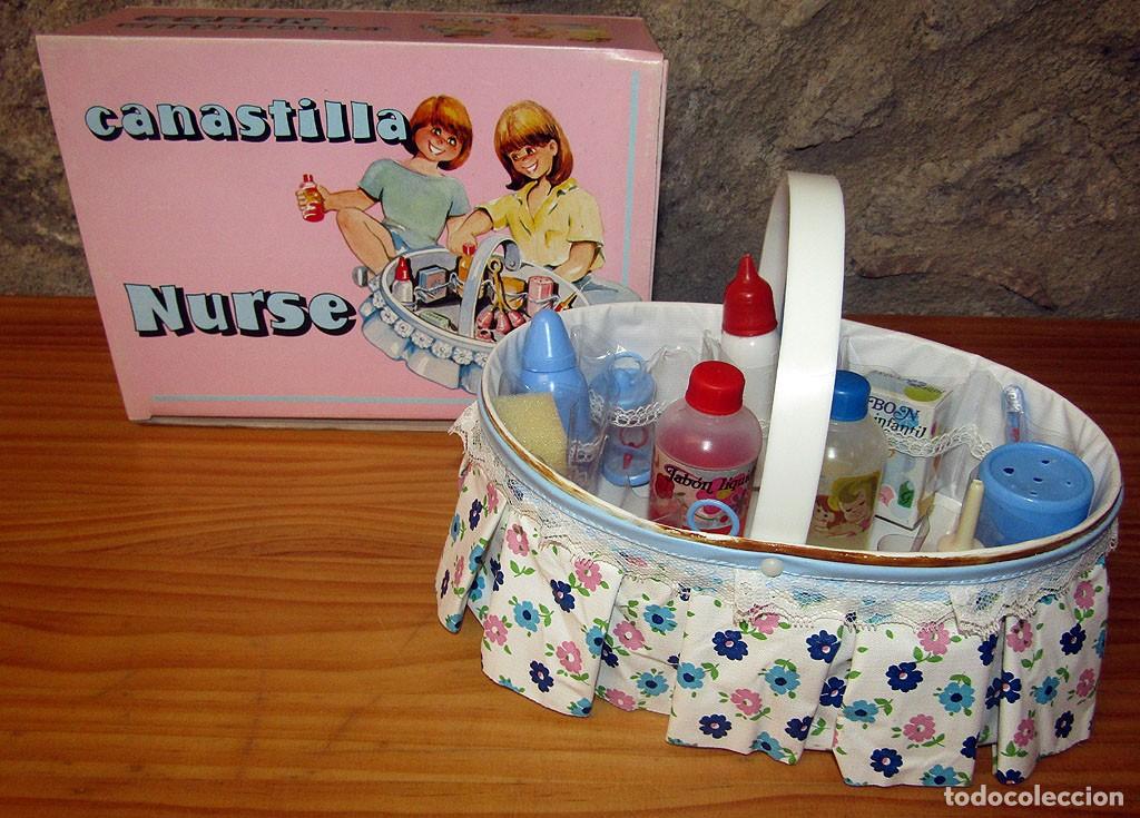 Dresses Spanish Dolls: ANTIGUA CANASTILLA NURSE DE GOMARSA - NUEVA Y EN SU CAJA ORIGINAL - IMPECABLE