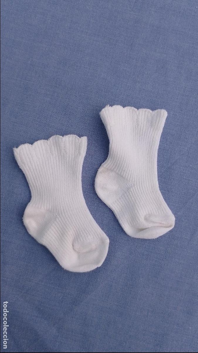 Vestidos mu&ntilde;ecas espa&ntilde;olas: Antiguos calcetines blancos para mu&ntilde;ecas