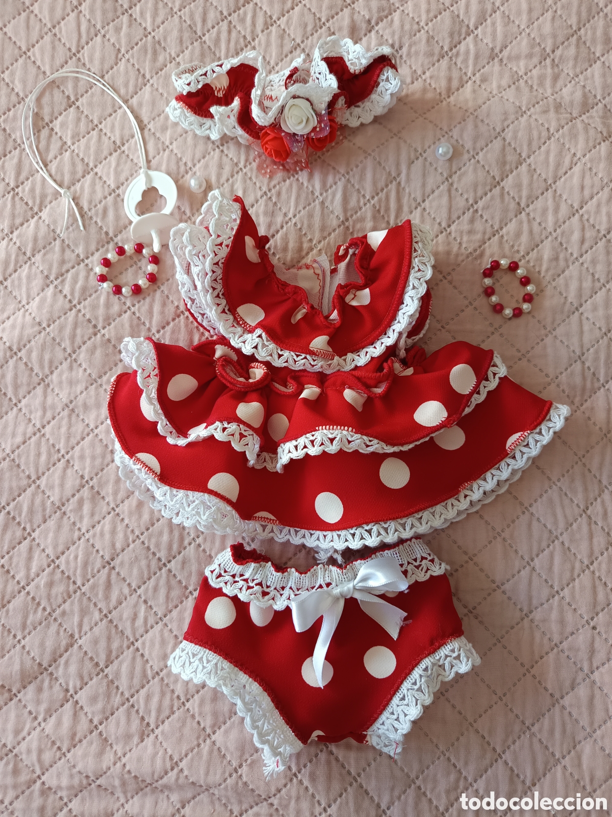 Vestidos mu&ntilde;ecas espa&ntilde;olas: Ropa de flamenca y complementos para Mu&ntilde;eca Mona - Foto 9