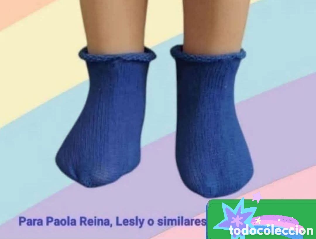 Vestidos mu&ntilde;ecas espa&ntilde;olas: :::: TC14 - CALCETINES PARA LESLY - Foto 1