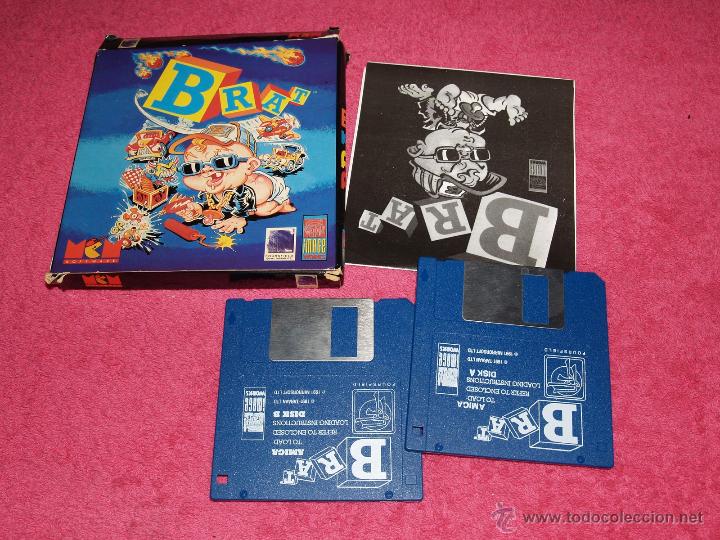 Videojuegos y consolas: GAME AMIGA MCM 1991 BRAT VERSION ESPA&Ntilde;OLA - Foto 1