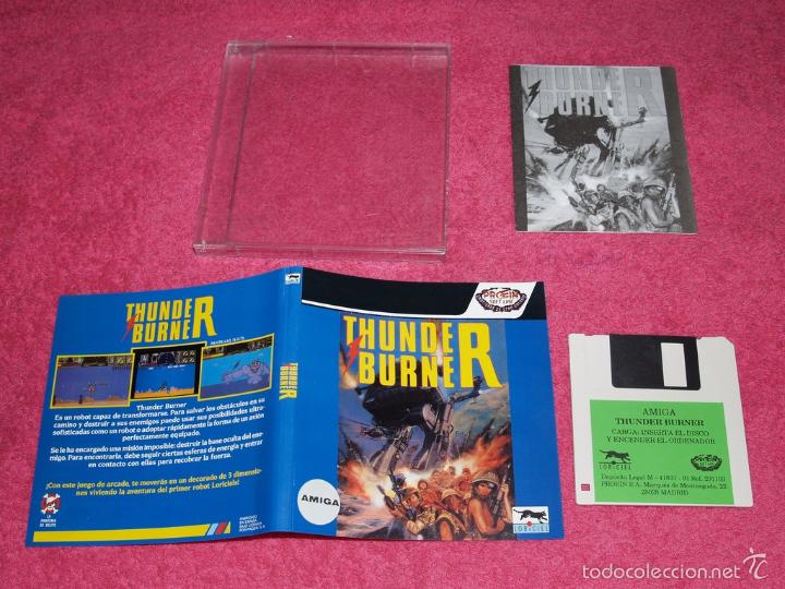 Videojuegos y consolas: COMMODORE AMIGA THUNDER BURNER 1991 BY LORICIEL VERSI&Oacute;N ESPA&Ntilde;OLA - Foto 1