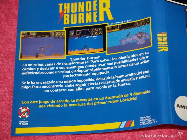 Videojuegos y consolas: COMMODORE AMIGA THUNDER BURNER 1991 BY LORICIEL VERSI&Oacute;N ESPA&Ntilde;OLA - Foto 3