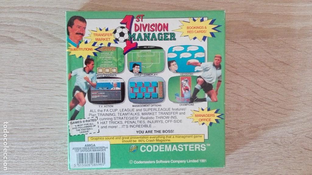 Videojuegos y consolas: 1ST.DIVISION MANAGER-COMMODORE AMIGA-CODEMASTERS-A&Ntilde;O 1991-BOX A ESTRENAR - Foto 5