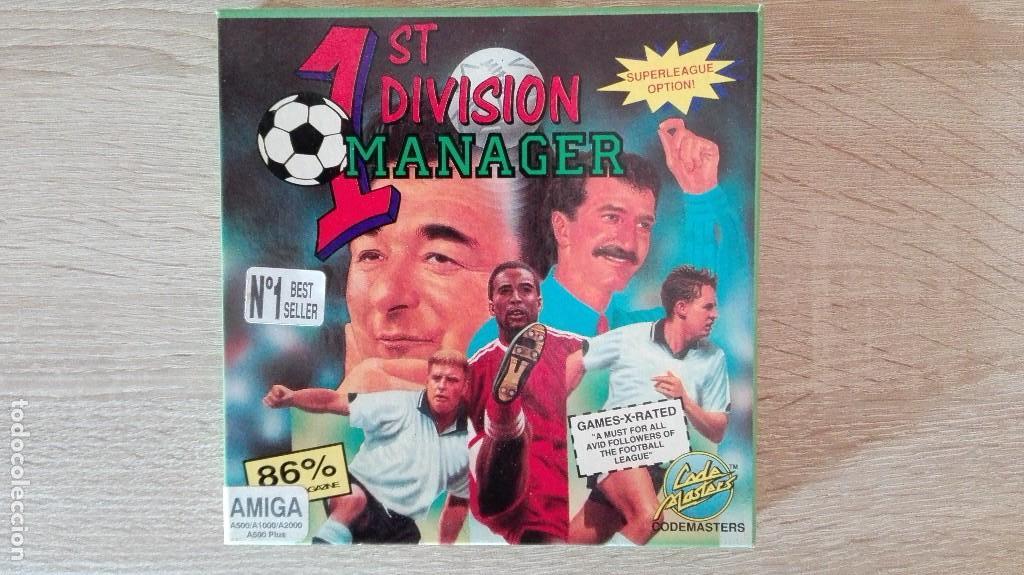 Videojuegos y consolas: 1ST.DIVISION MANAGER-COMMODORE AMIGA-CODEMASTERS-A&Ntilde;O 1991-BOX A ESTRENAR - Foto 1
