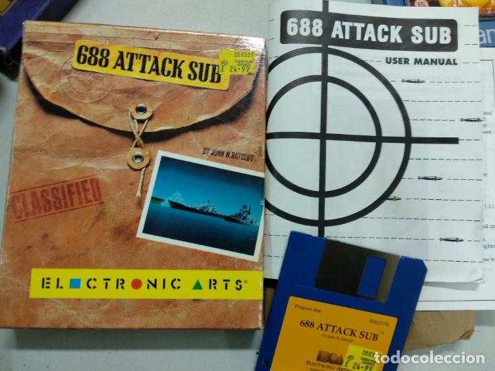 Videojuegos y consolas: 688 attack sub - Amiga Commodore - Foto 1