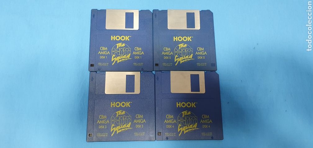 Videojuegos y consolas: HOOK - THE SQUAD - CBM AMIGA - DISK 1/2/3 y 4 - Foto 3