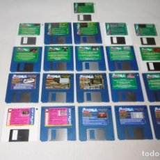 Videojuegos y Consolas: LOTE DE 21 DISCOS 3 1/2 ” DE COMMODORE AMIGA USER INTENATIONAL 1993 - 1994 - 1995 - 1996. Lote 343991218