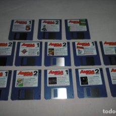 Videojuegos y Consolas: LOTE DE 13 DISCOS 3 1/2 ” DE COMMODORE AMIGA SHOPPER 1995 - 1996. Lote 343992188