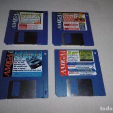Videojuegos y Consolas: LOTE DE 4 DISCOS 3 1/2 ” DE COMMODORE AMIGA COMPUTING 1993. Lote 343993888