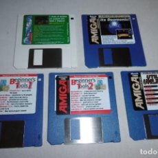 Videojuegos y Consolas: LOTE DE 5 DISCOS 3 1/2 ” DE COMMODORE AMIGA COMPUTING 1996. Lote 343994628