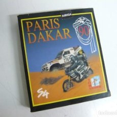 Videojuegos y Consolas: PARIS DAKAR / CAJA CARTÓN / COMMODORE AMIGA / RETRO VINTAGE / DISKETTE - DISQUETE. Lote 358545730
