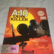 Videojuegos y Consolas: A-10 TANK KILLER COMMODORE AMIGA CAJA CARTÓN DISKETTES 3,5”