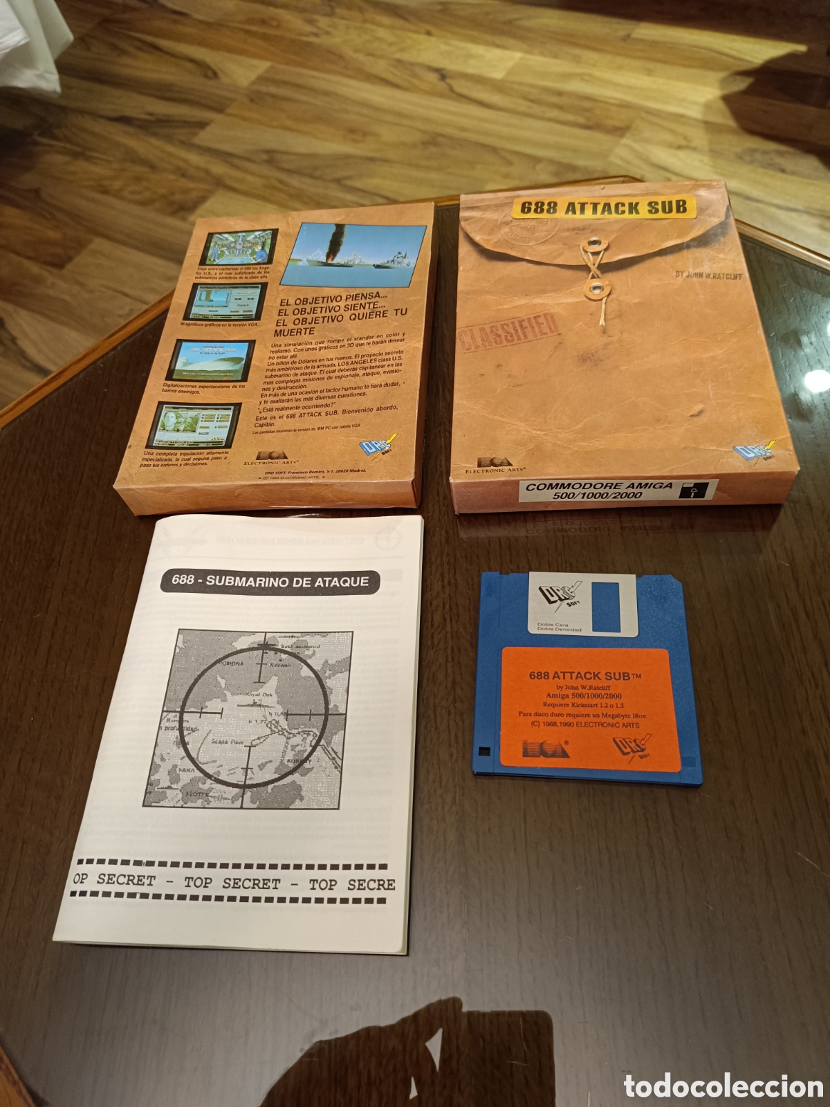 Videojuegos y consolas: Juego 688 ATTACK SUB AMIGA 500/1000/2000 - Foto 1