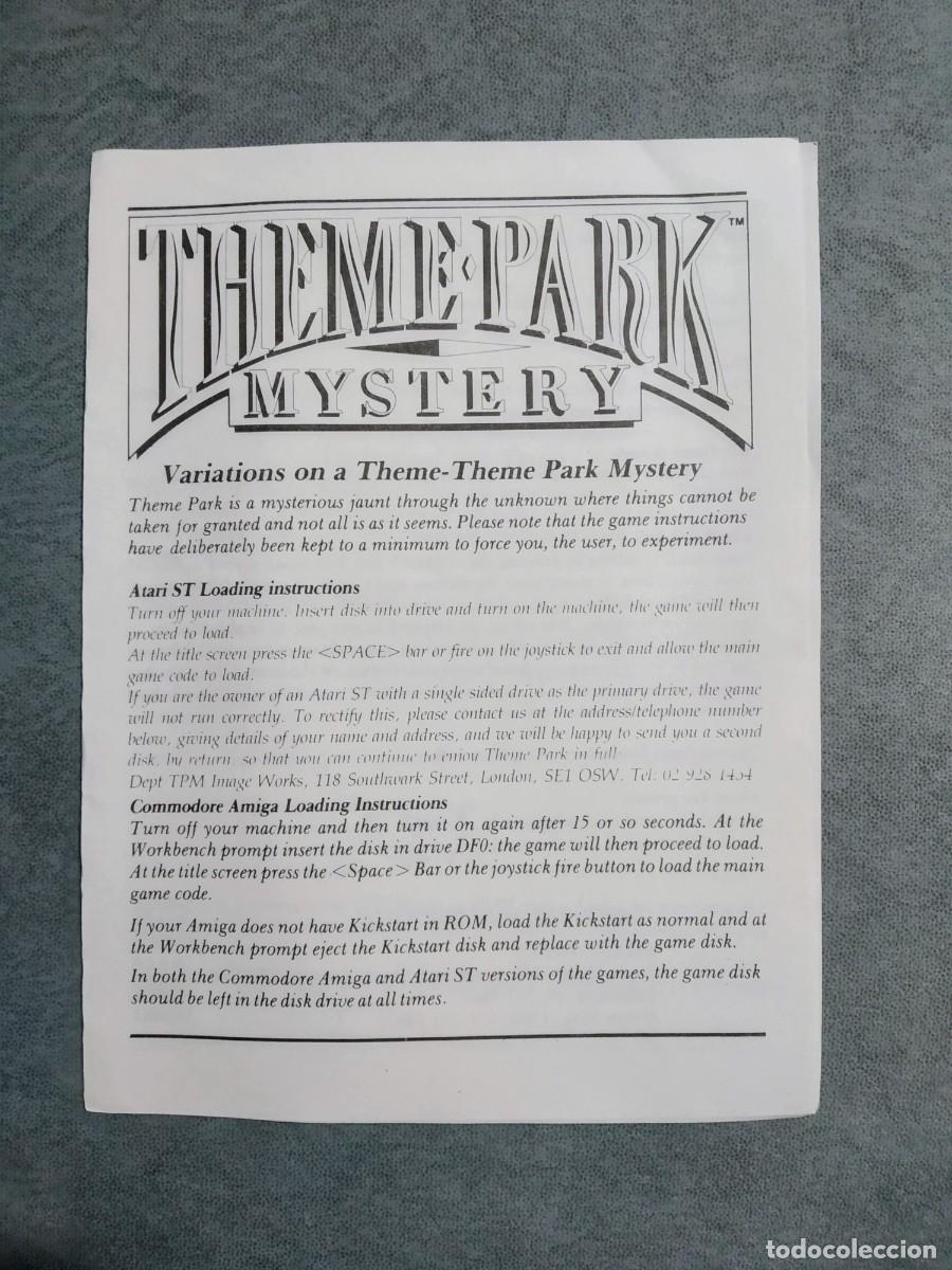 Videojuegos y consolas: THEME PARK MYSTERY. IMAGE WORKS. COMMODORE AMIGA. - Foto 12