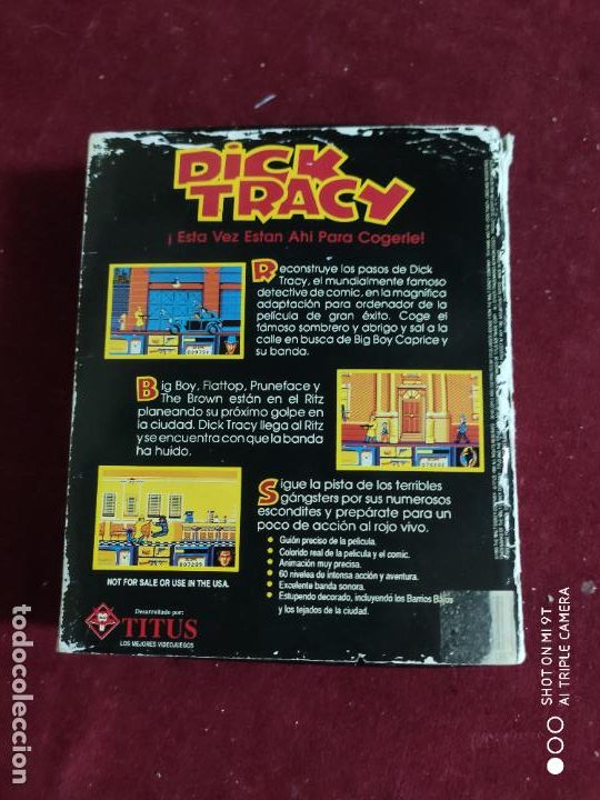 Videojuegos y consolas: dick tracy para commodore amiga 1990 diskette - Foto 3