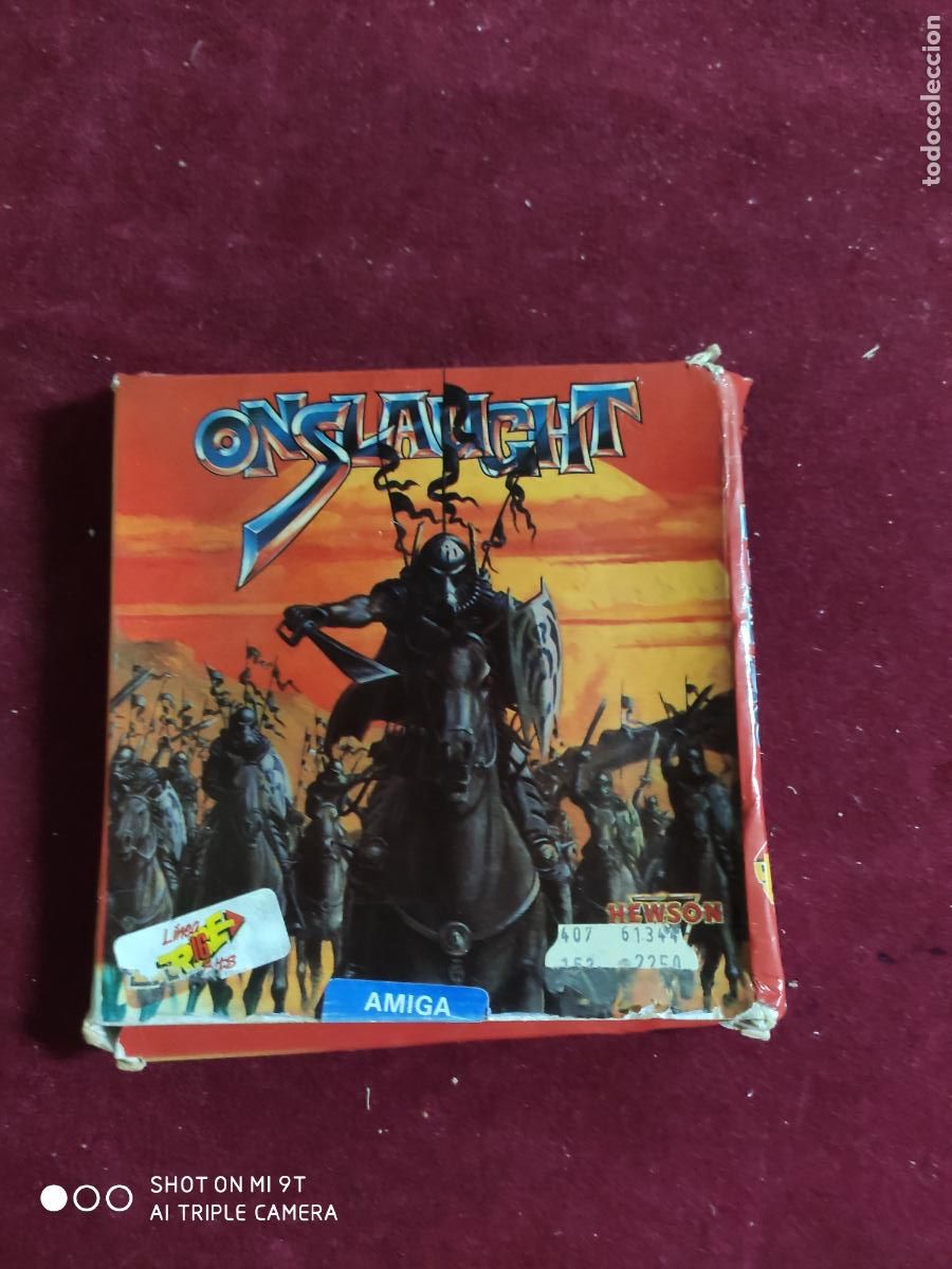 Videojuegos y consolas: ONSLAUGHT PARA COMMODORE AMIGA DISQUETE - Foto 1