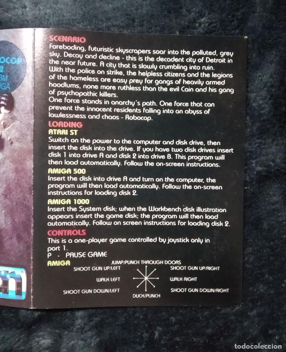 Videojuegos y consolas: ROBOCOP 2. OCEAN. COMMODORE AMIGA. - Foto 6