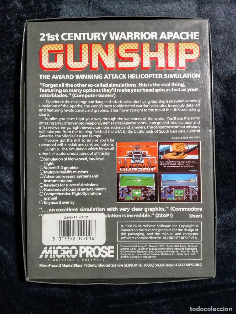 Videojuegos y consolas: GUNSHIP. MICROPROSE. COMMODORE AMIGA - Foto 2