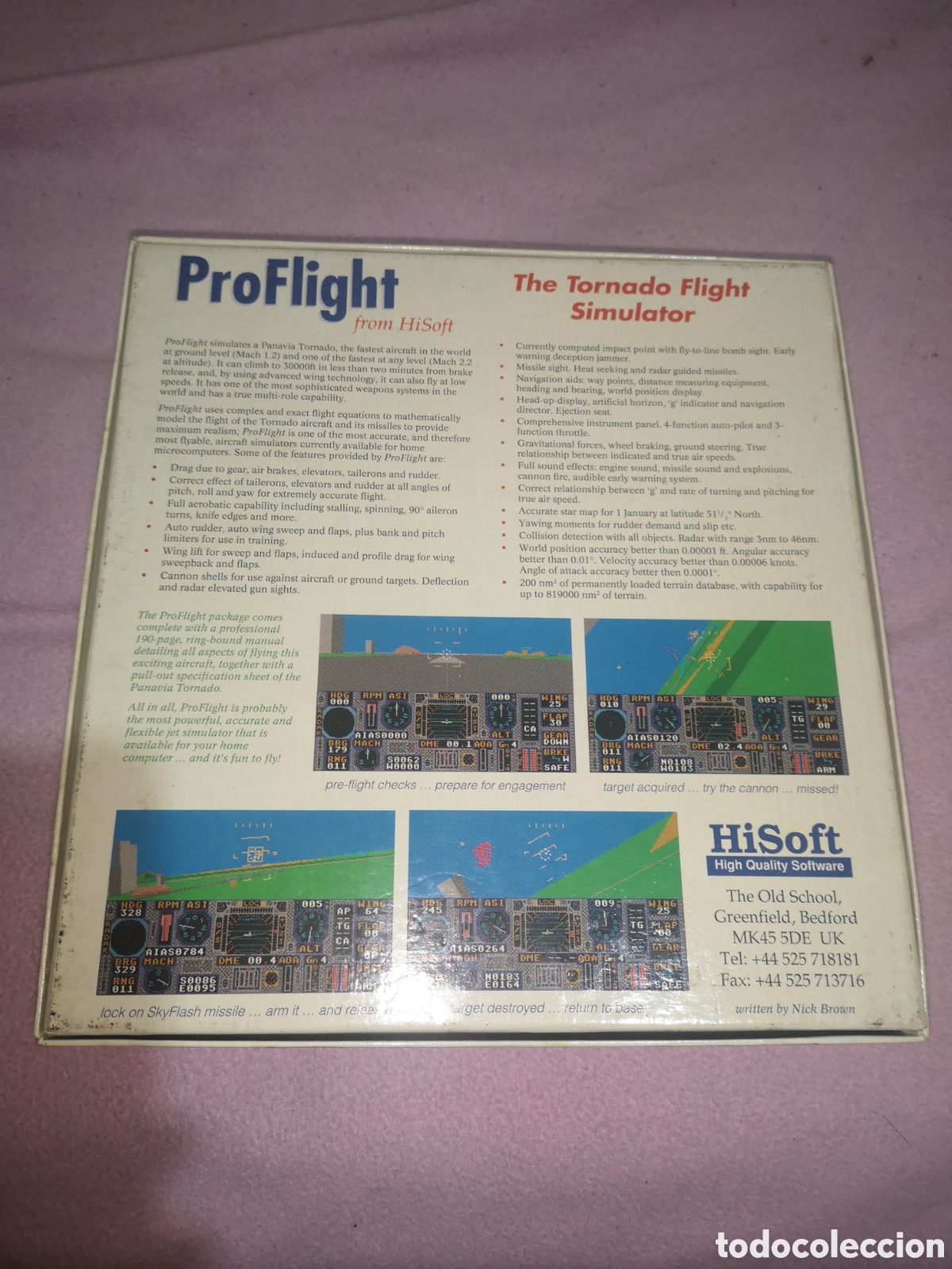 Videojuegos y consolas: ProFlight de HiSoft AMIGA - Simulador de tornados - Foto 2