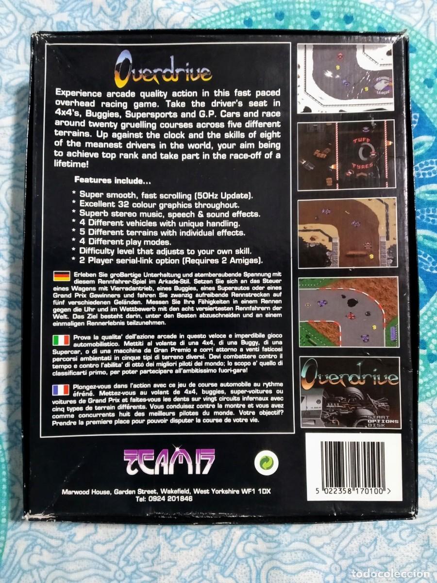 Videojuegos y consolas: OVERDRIVE. TEAM 17. COMMODORE AMIGA. &iexcl;FUNCIONANDO! - Foto 3