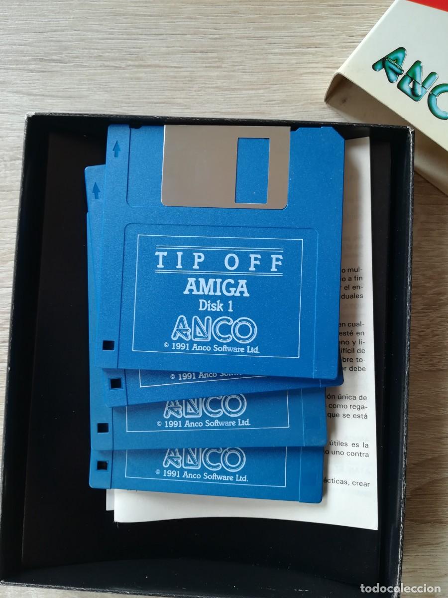 Videojuegos y consolas: TIP OFF - COMMODORE AMIGA - CAJA CART&Oacute;N - ANCO SOFTWARE LTD. - A&Ntilde;O 1991. - Foto 3
